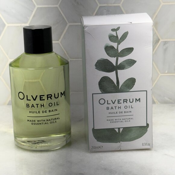 OLVERUM-Nat Bath OilVegan, Cruelty-Free, Revitalizing Clean Beauty Bath 8.5oz